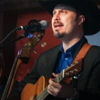 Josh Williams with Rhonda Vincent & The Rage at the Gettysburg Bluegrass Festival (May 2017) - photo by Frank Baker