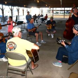 Pre-festival jam at the 45th annual Charlotte Bluegrass Festival - photo © Bill Warren