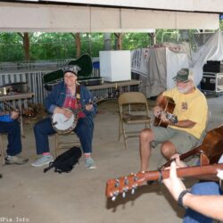 Pre-festival jam at the 45th annual Charlotte Bluegrass Festival - photo © Bill Warren