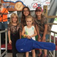 Kids guitar winner at the 2017 Blissfield Bluegrass on the River 2017 - photo by Dixie Andres