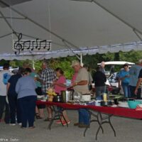 Potluck supper at the 2017 Nothin' Fancy Bluegrass Festival - photo © Bill Warren