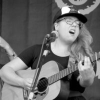 Melody Walker with Front Country at the 2017 Rhythm & Roots Reunion - photo by Terry Herd