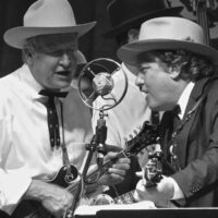 Jeff White and Shawn Camp with Earls Of Leicester at the 2017 Rhythm & Roots Reunion - photo by Terry Herd