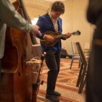 Tristan Scroggins at the 2018 DC Bluegrass Festival - photo by Jeromie Stephens
