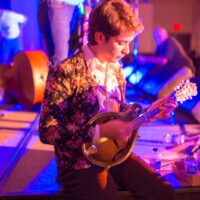 Tristan Scroggins at the 2018 DC Bluegrass Festival - photo by Jeromie Stephens