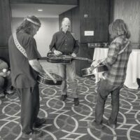 Dobro jam at the 2018 DC Bluegrass Festival - photo by Jeromie Stephens