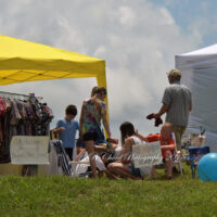 Vendor row at the 2018 Chantilly Farm Bluegrass & BBQ festival - photo © Deb Miller