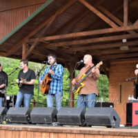 Larry Cordle at the 2018 Chantilly Farm Bluegrass & BBQ festival - photo © Deb Miller