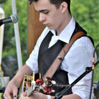 Clay Russell with ShadowGrass at the 2018 Chantilly Farm Bluegrass & BBQ festival - photo © Deb Miller
