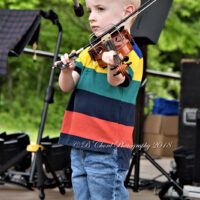 Aaron Kurd at the 2018 Chantilly Farm Bluegrass & BBQ festival - photo © Deb Miller