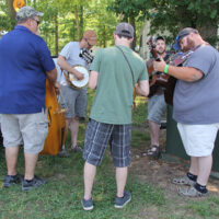 Campground jam at the 2018 Doyle Lawson & Quicksilver Bluegrass Festival - photo by Laura Tate Photography