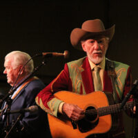 Paul Williams and Doyle Lawson at the 2018 Doyle Lawson & Quicksilver Bluegrass Festival - photo by Laura Tate Photography