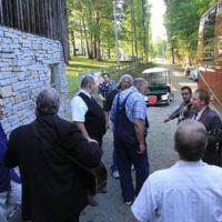 Russell Moore & IIIrd Tyme Out warming up backstage at the 2018 Lil John's Mountain Music Festival - photo by Laura Tate Photography Russell Moore & IIIrd Tyme Out warming up backstage at the 2018 Lil John's Mountain Music Festival - photo by Laura Tate Photography
