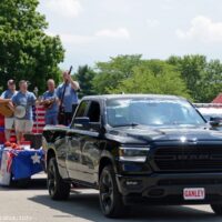 Harbourtown plays the opening parade at the 2018 Norwalk Music Festival - photo © Bill Warren