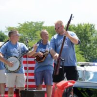 Harbourtown plays the opening parade at the 2018 Norwalk Music Festival - photo © Bill Warren