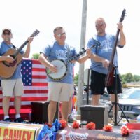 Harbourtown plays the opening parade at the 2018 Norwalk Music Festival - photo © Bill Warren
