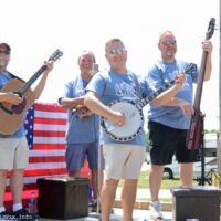 Harbourtown plays the opening parade at the 2018 Norwalk Music Festival - photo © Bill Warren