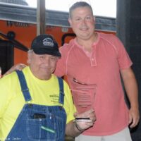 Louie “Papaw” Obanion with his Lifetime Dedication award  at the 2018 Marshall Bluegrass Festival - photo © Bill Warren