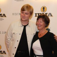 Chris Luquette on the red carpet at the 2018 IBMA Awards - photo © Frank Baker