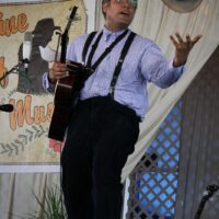Dom Flemons at the 2018 Delaware Valley Bluegrass Festival - photo by Frank Baker