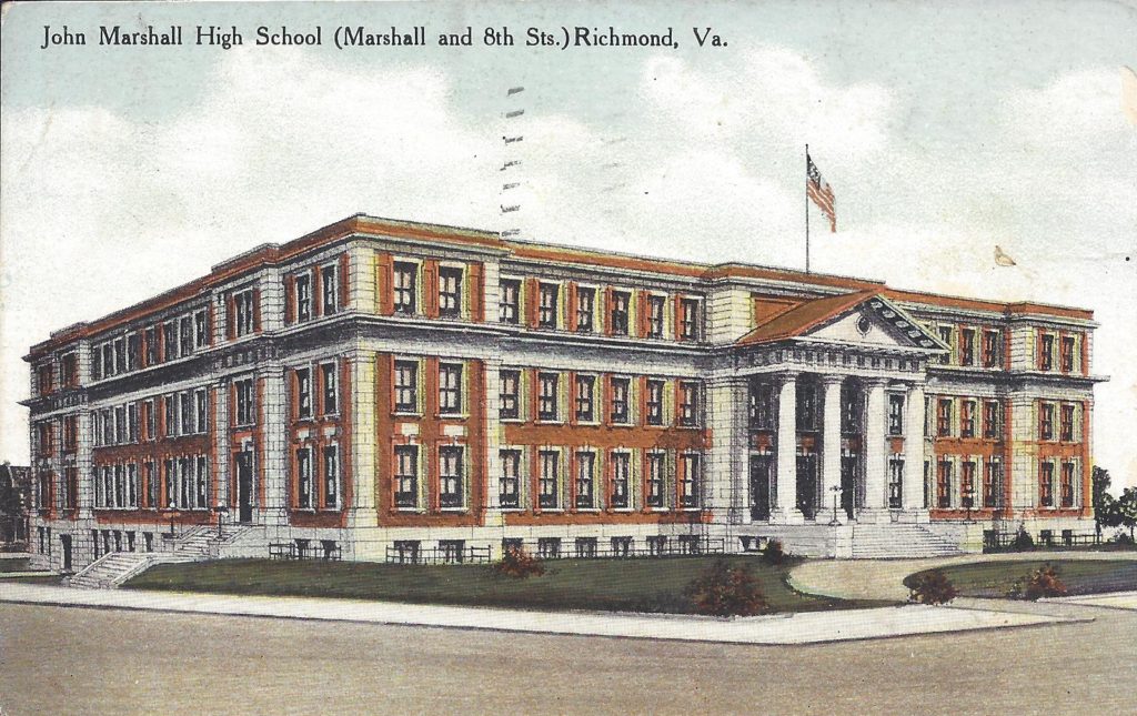 (Rocket Werks RVA Postcards) — John Marshall High School