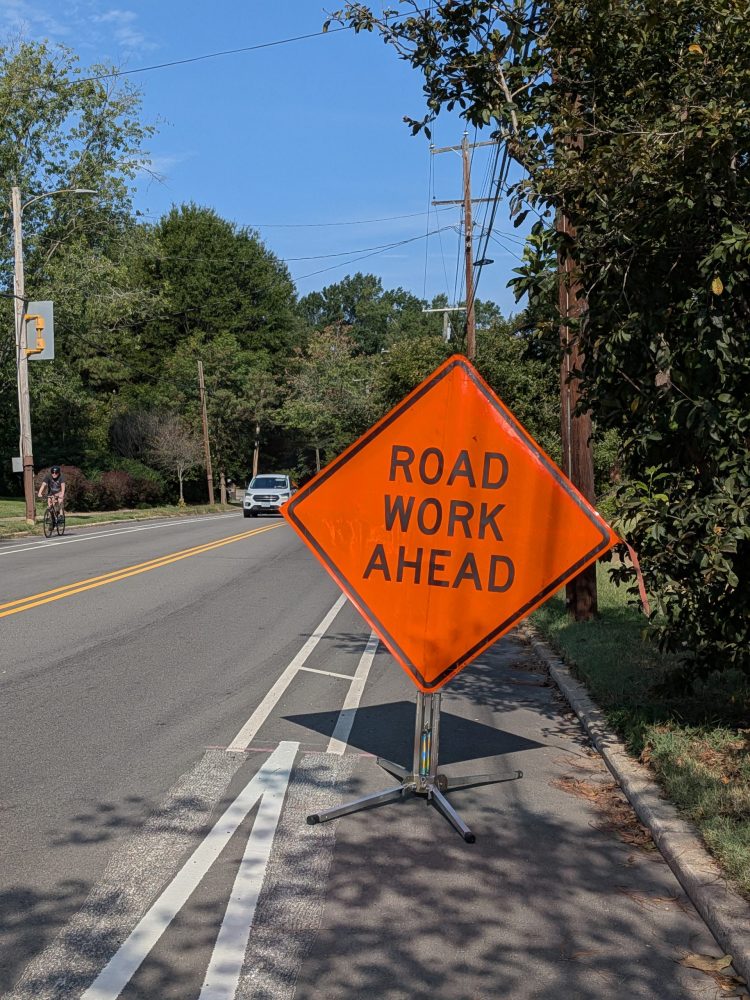 Perfect Sign Placement Unless on a Bicycle