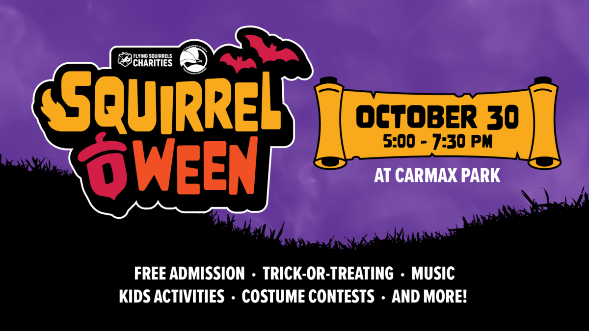 Squirrel-O-Ween Flies into CarMax Park on Friday