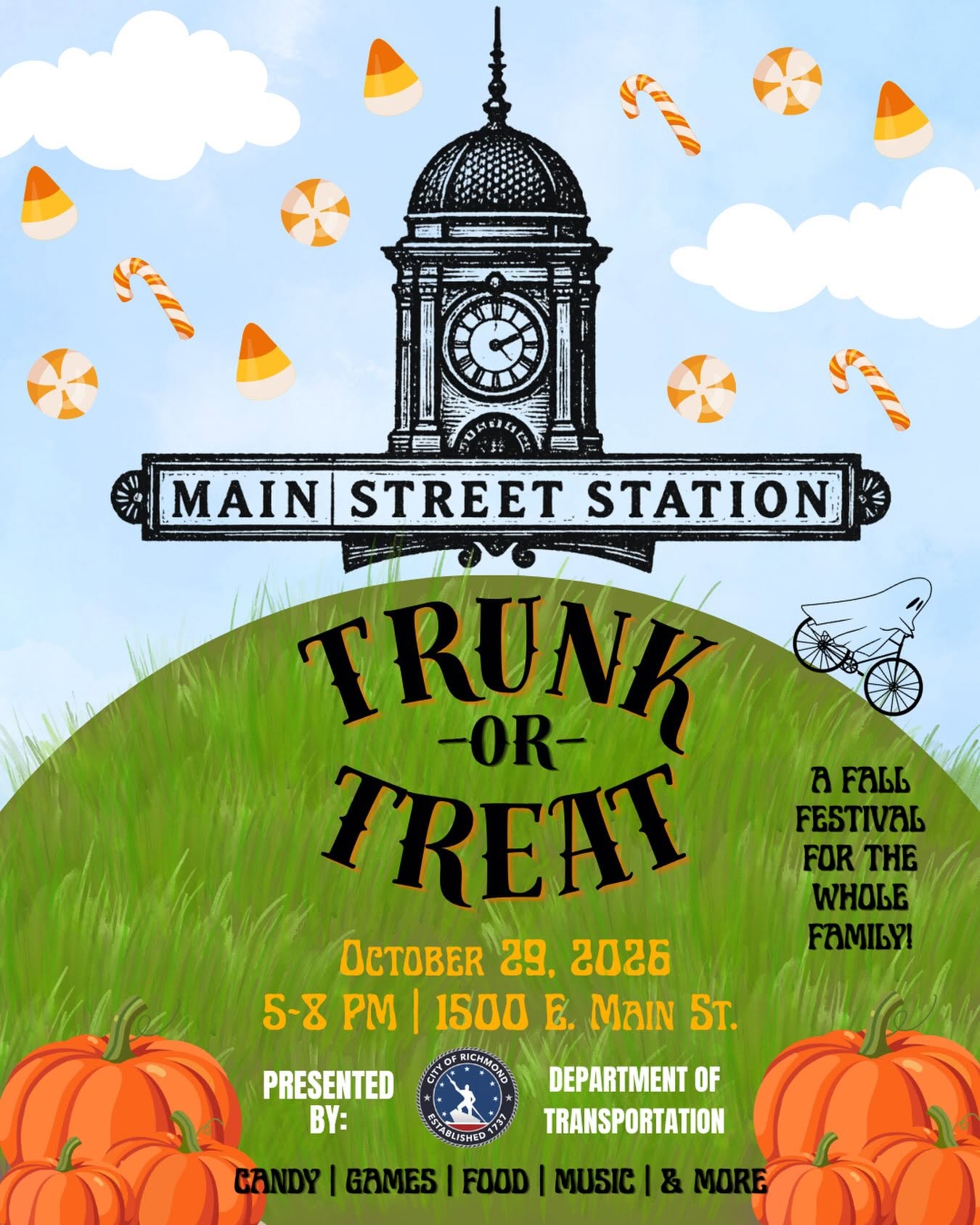Main Street Station Invites Richmond Families to Inaugural Trunk-or-Treat