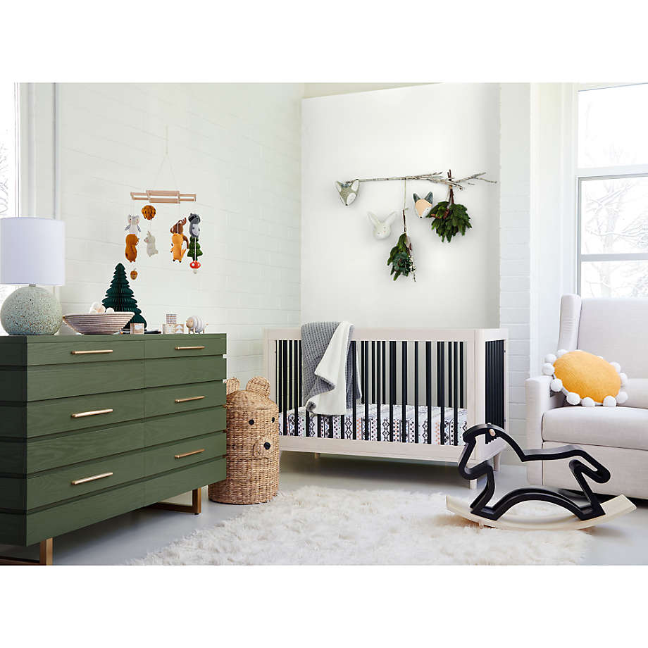 green dresser crate and barrel Crate&Barrel Kids Jewel Wide Dark Green Dresser