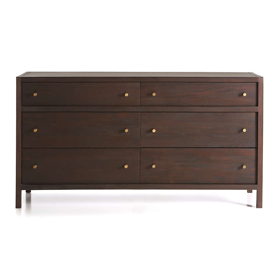 cb2 linear dresser Cb2 Linear Low 4-Drawer Wood Dresser