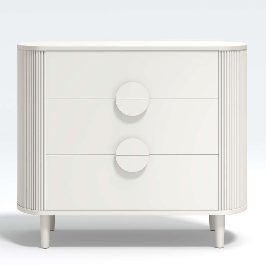 Crate&Barrel Roselle Narrow White Wood Dresser | Seeded Crate&Barrel Roselle Narrow White Wood Dresser | Seeded