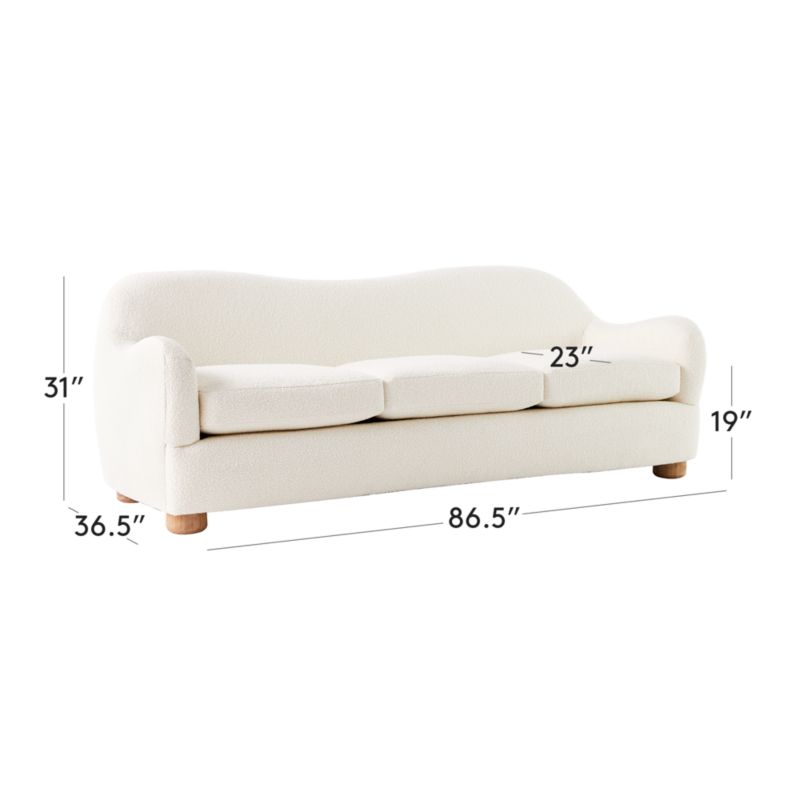 希少 CB2 BACIO CREAM BOUCLE SOFA ブークレソファ 希少 CB2 BACIO CREAM BOUCLE SOFA ブークレソファ - メルカリ