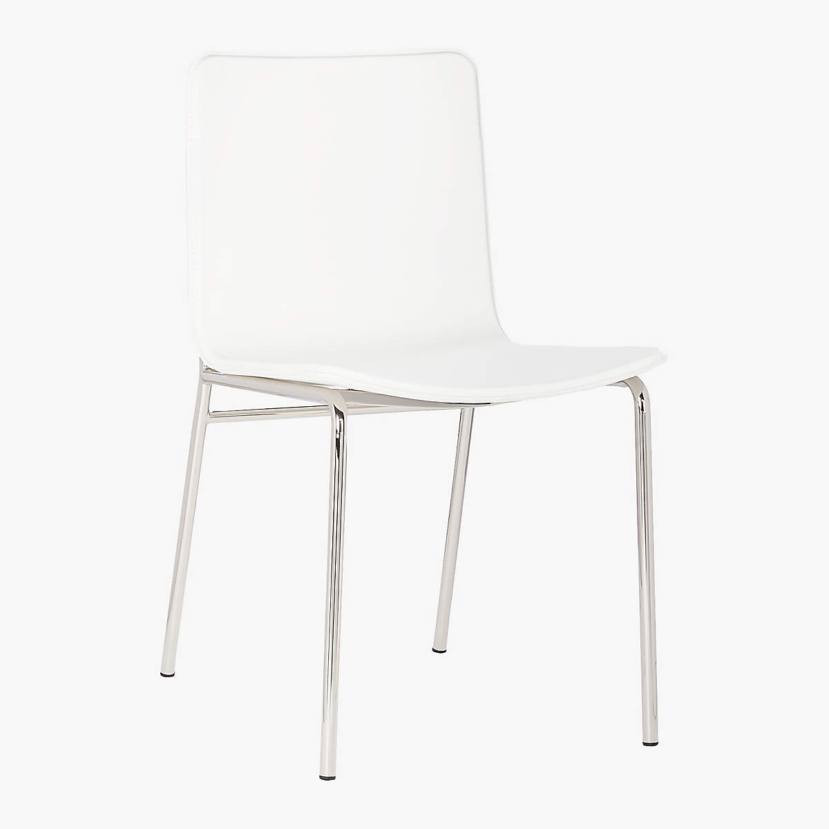 CB2 Strut Chair White Seeded