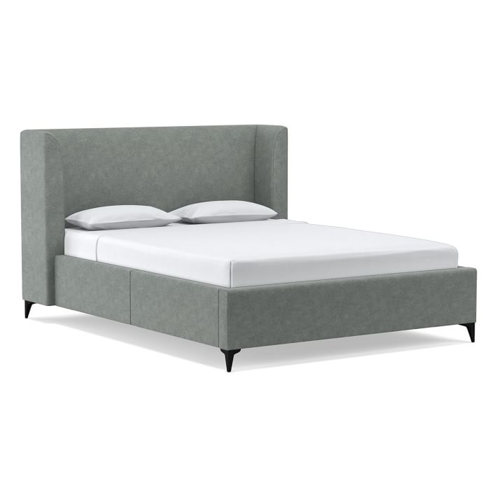 West Elm Shelter Side Storage Bed Seeded
