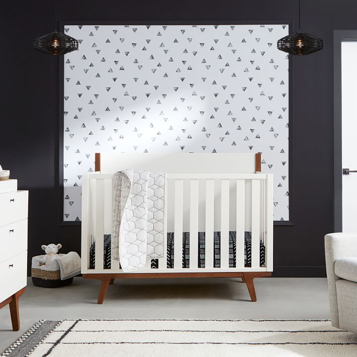 West Elm Modern 4in1 Convertible Crib Seeded