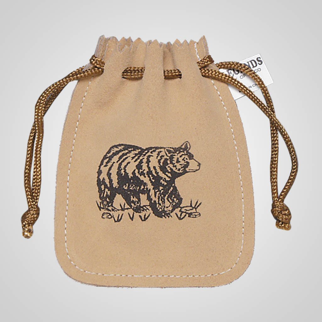 61377PL - Leather Poke, Bear, Plain