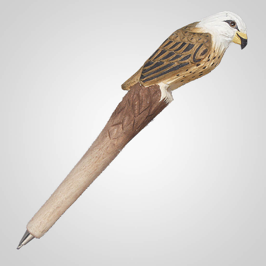 62165 - Carved Wood Eagle Pen, Plain