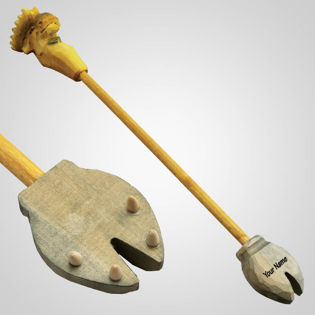 63108IM - Wooden Moose Backscratcher, Name Drop