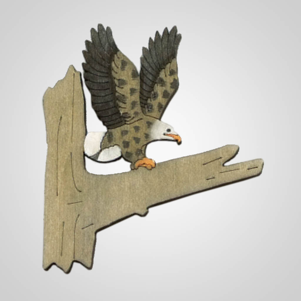 63204 - Laser Cut Eagle Magnet, Plain