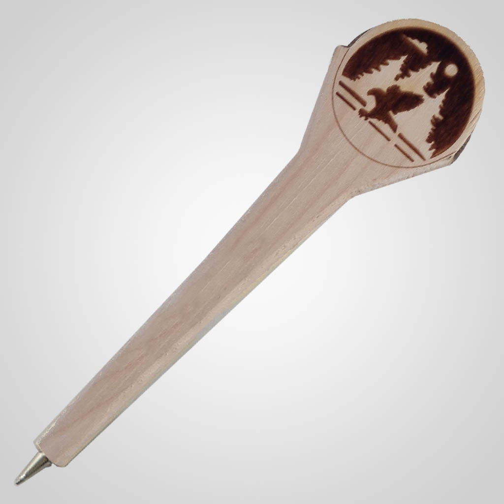 63211 - Laser-Engraved Eagle Wood Pen, Plain