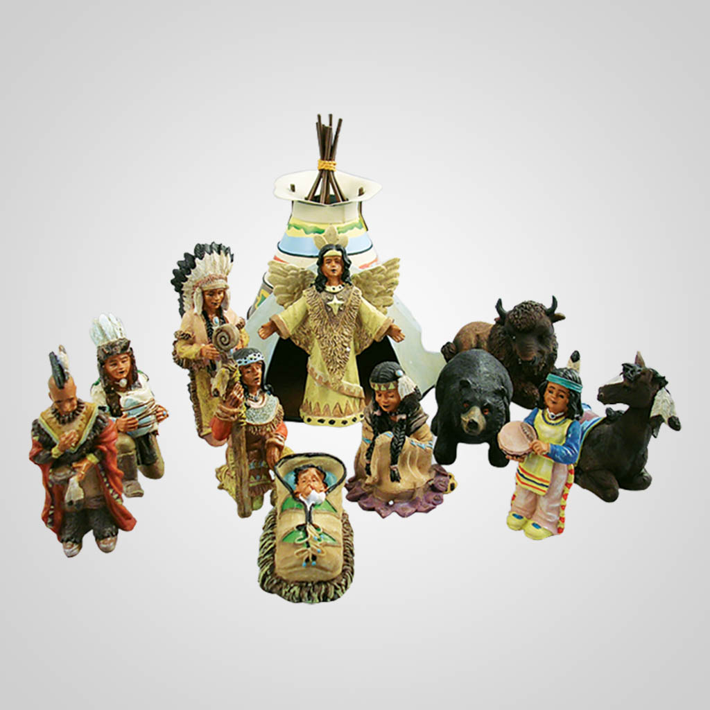 16700 Indian Nativity Set Lipco