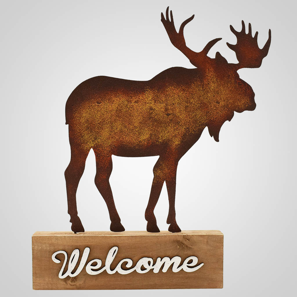 19584 Moose Tabletop Sign Lipco