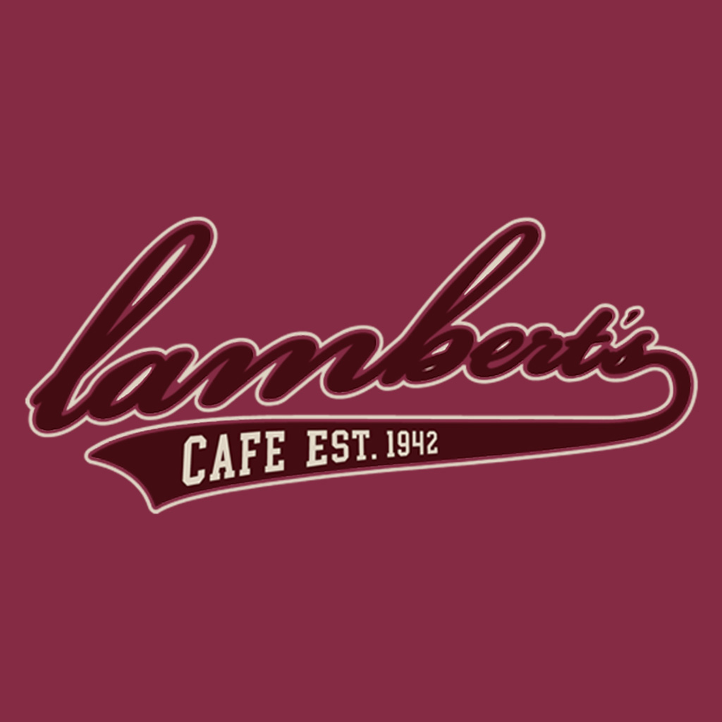 D02110LAMBLC Lambert's Cafe Est 1942 TShirt Design Lipco