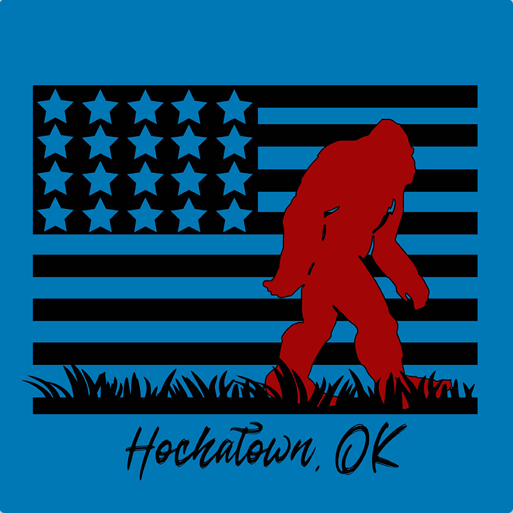 D03956SASQND - Sasquatch Flag T-Shirt Design | Lipco