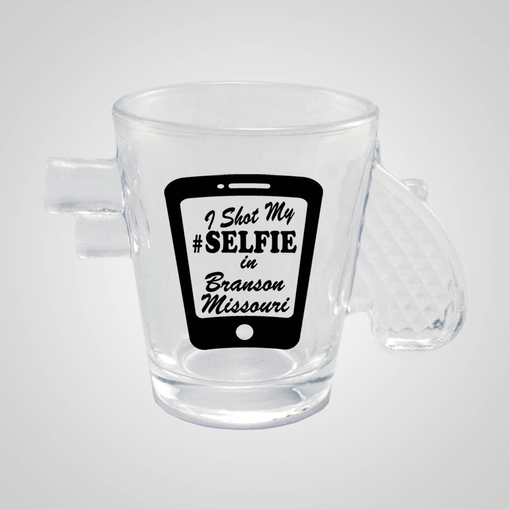 58902WV - Clear Pistol Shot Glass, West Virginia