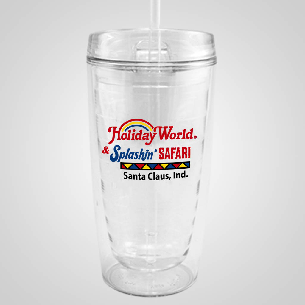18912PPM Clear Travel Tumbler, MultiColor Print Lipco