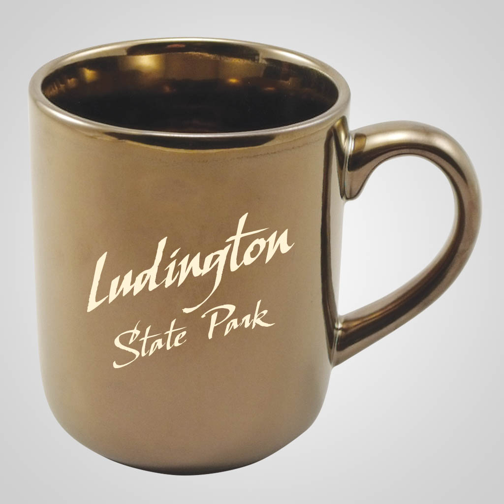 19221PP Gold Glaze RoundBottom Mug, 1 Color Print Lipco