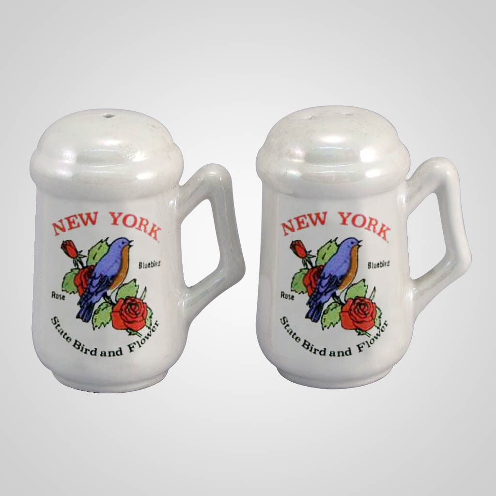 20263NY Luster Salt & Pepper Shakers, New York Lipco
