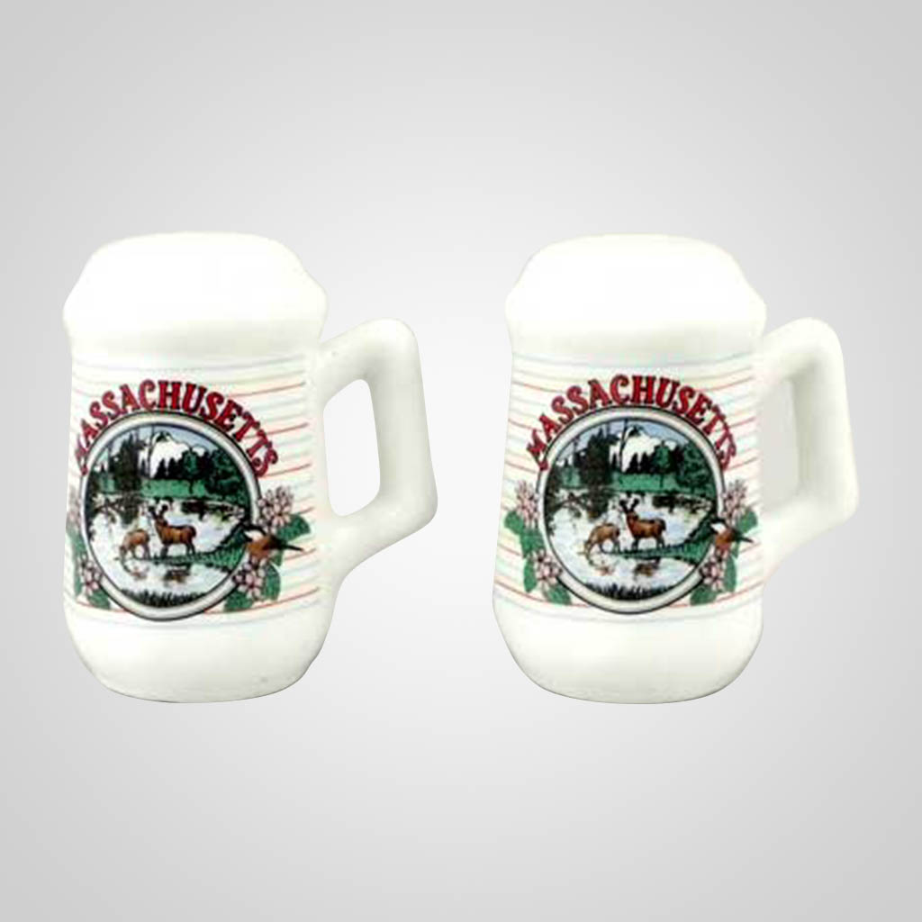 20435MA Salt & Pepper Shakers, Massachusetts Lipco