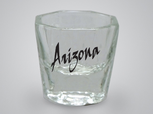 57901AZ - Mini Whiskey Shot Glass, Arizona Name-Drop